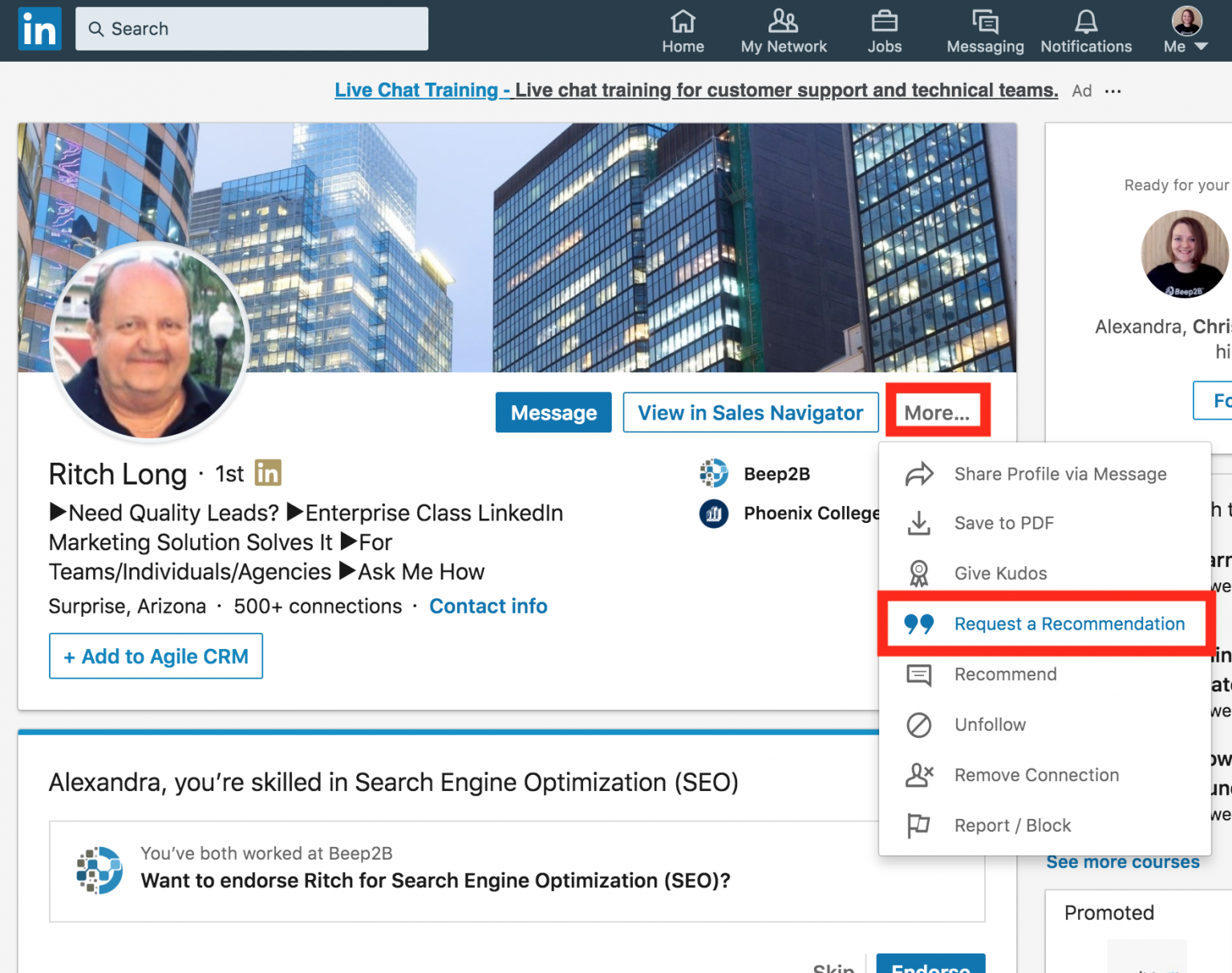 How to Request Recommendations on LinkedIn - B2B Marketing Blog